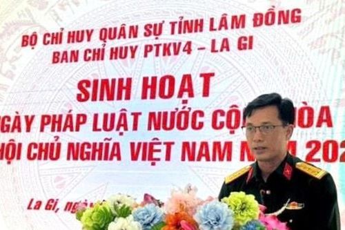 Phòng thủ Khu vực 4 - La Gi sinh hoạt 'Ngày Pháp luật' năm 2025