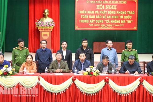 Ninh Cường phát động phong trào toàn dân bảo vệ an ninh Tổ quốc, xây dựng 'Xã không ma túy'