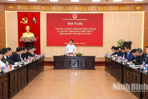 Hội nghị phương án phát triển hệ thống đô thị và chương trình phát triển nhà ở trên địa bàn tỉnh đến năm 2030