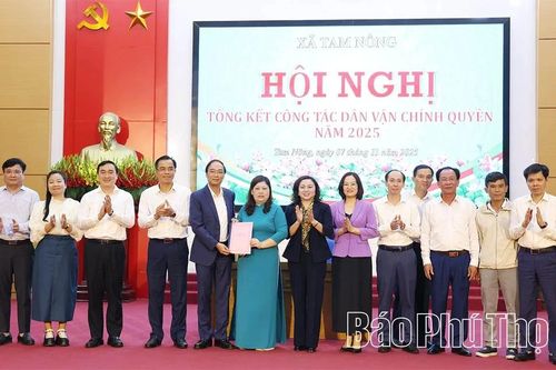 Xã Tam Nông tổng kết công tác dân vận chính quyền năm 2025