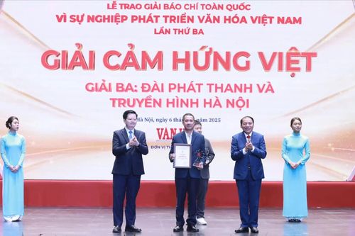 Đài Hà Nội được trao giải thưởng 'Cảm hứng Việt'