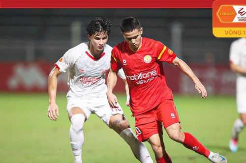 Đội bóng của Bùi Tiến Dũng chia điểm trong trận đấu bị lùi 1 tiếng ở V-League