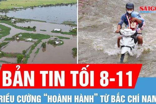 Bản tin tối 8-11: Hy hữu: Triều cường xuất hiện ở cả Bắc bộ và Nam bộ