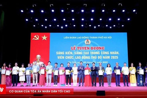 Tuyên dương 'Sáng kiến, sáng tạo trong công nhân, viên chức, lao động Thủ đô'