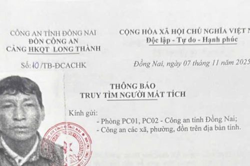 Công an tìm người đàn ông bỏ đi khỏi dự án sân bay Long Thành lúc rạng sáng