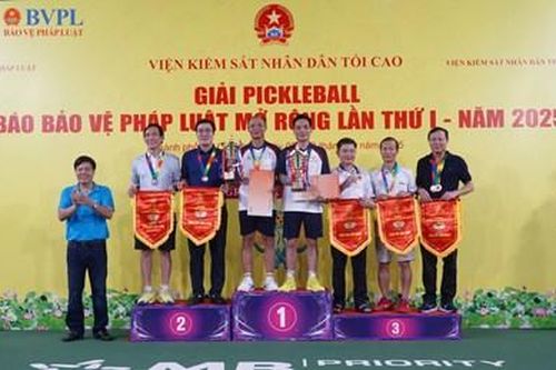 Giải Pickleball Báo Bảo vệ pháp luật mở rộng lần thứ I, năm 2025 thành công tốt đẹp