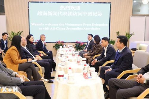 Tăng cường hợp tác, trao đổi nghiệp vụ giữa Hội Nhà báo Việt Nam và Trung Quốc