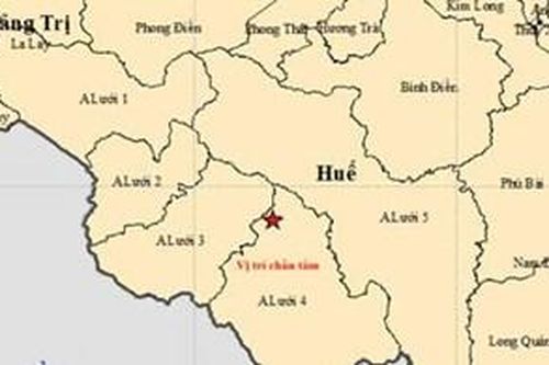 Động đất ở xã A Lưới 4 không gây rủi ro về thiên tai