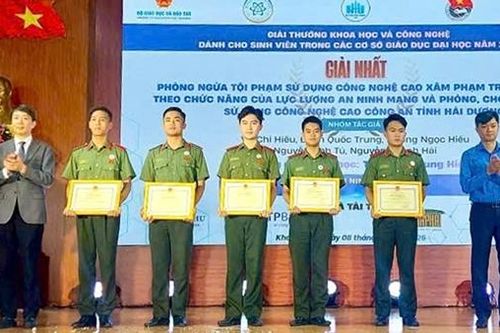Học viện An ninh nhân dân đạt giải Nhất giải thưởng khoa học và công nghệ dành cho sinh viên năm 2025