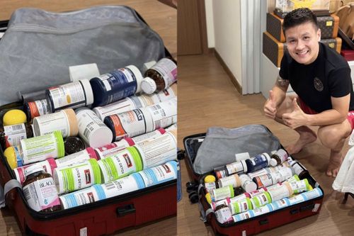 Ồn ào quanh bức ảnh chiếc vali đầy TPCN xách tay của Quang Hải