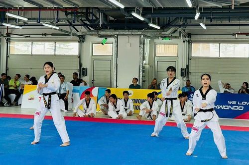 490 võ sinh dự kỳ thi thăng hạng Taekwondo quốc gia