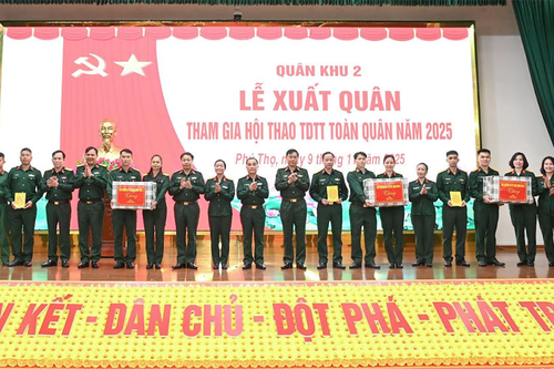 Quân khu 2 xuất quân tham gia Hội thao Thể dục thể thao toàn quân năm 2025