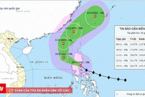 Bão Fung-wong giật cấp 17, miền Bắc đêm nay mưa dông