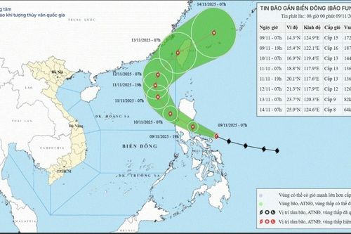 Siêu bão Fung wong đang hướng vào Biển Đông, những khu vực nào ở nước ta bị ảnh hưởng?