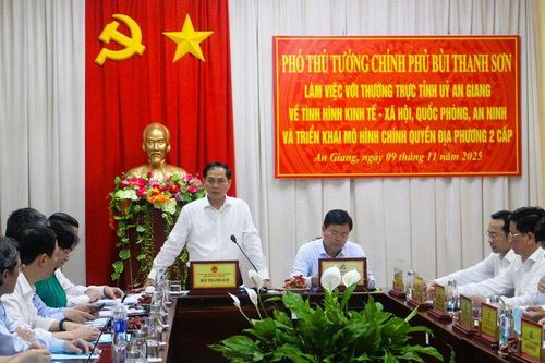 Phó Thủ tướng Chính phủ Bùi Thanh Sơn: Đưa An Giang thành trung tâm kết nối chiến lược vùng đồng bằng sông Cửu Long