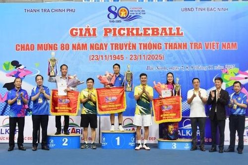 Giải Cầu lông - Pickleball ngành Thanh tra Việt Nam: Bắc Ninh giành giải Nhì và Ba toàn đoàn