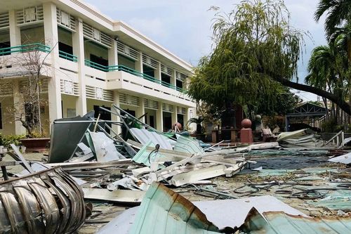 Gia Lai khẩn trương khắc phục thiệt hại trường, lớp sau bão Kalmaegi