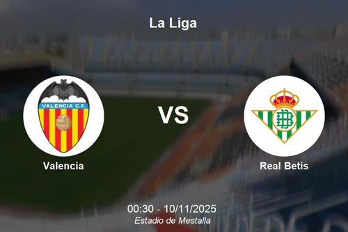 Nhận định Valencia vs Real Betis - La Liga