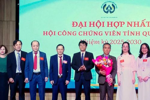 Hợp nhất Hội Công chứng viên tỉnh Quảng Bình và Quảng Trị