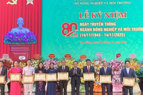 Sở Nông nghiệp và Môi trường kỷ niệm 80 năm Ngày truyền thống (14/11/1945 - 14/11/2025)