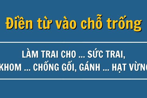 Chỉ 'cao thủ ca dao' mới điền đúng từ này