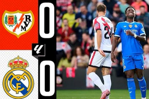 Mbappe, Bellingham, Vinicius Jr bất lực, Real Madrid bị cầm hòa trên sân Vallecano