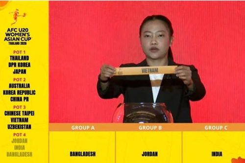 Việt Nam chung bảng với Thái Lan, Trung Quốc và Bangladesh tại Vòng chung kết U20 nữ châu Á 2026