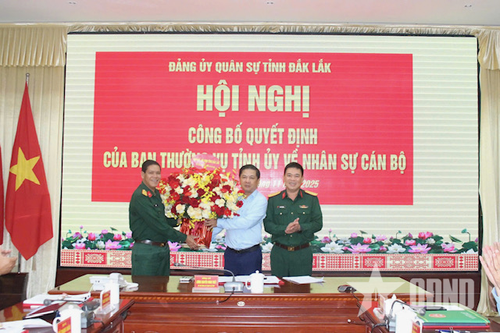 Đồng chí Lương Nguyễn Minh Triết, Bí thư Tỉnh ủy Đắk Lắk giữ chức Bí thư Đảng ủy Quân sự tỉnh