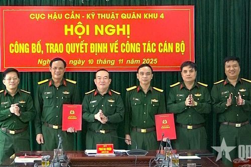 Bổ nhiệm Phó chính ủy Đoàn Kinh tế - Quốc phòng 92 và Phó chủ nhiệm Chính trị Trường Quân sự Quân khu 4