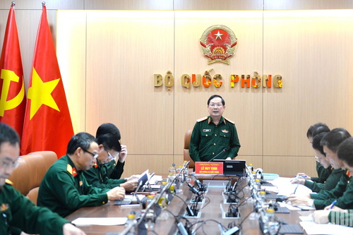 Thượng tướng Lê Huy Vịnh chủ trì hội nghị về dự án đầu tư tăng cường năng lực khoa học và công nghệ