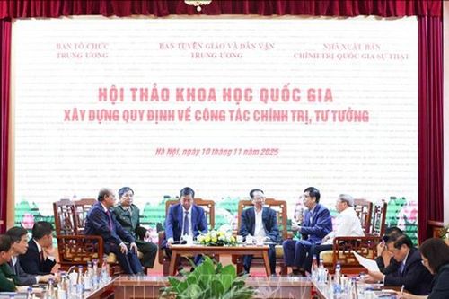 Hội thảo khoa học quốc gia góp ý xây dựng Quy định về công tác chính trị, tư tưởng của Đảng