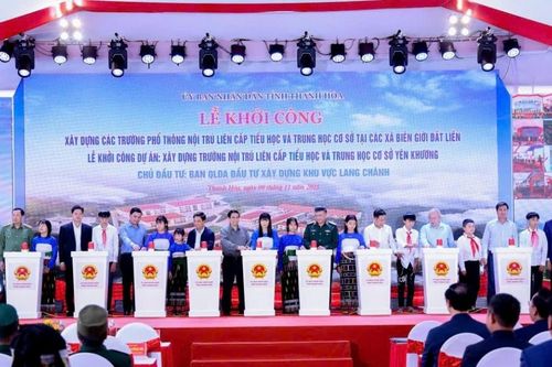 Khởi công trường nội trú các xã biên giới: Thắp sáng tri thức nơi biên cương
