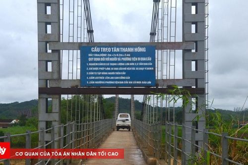 Nghệ An: Nguy cơ mất an toàn cầu treo bị xô lệch