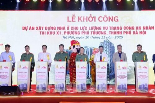 Khởi công dự án nhà ở cho công an tại Hà Nội
