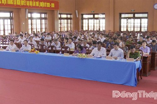 Xã Tân Phú Đông: Đối thoại giữa người đứng đầu cấp ủy, chính quyền với cán bộ và Nhân dân