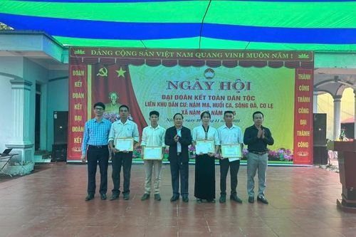 Ngày hội Đại đoàn kết toàn dân tộc liên khu dân cư: Nậm Mạ, Huổi Ca, Sông Đà, Co Lẹ (xã Nậm Mạ)