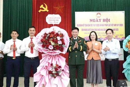 Ngày hội đại đoàn kết tại khu 8 Sơn Cương, xã Chí Tiên