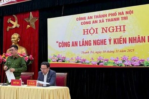 Xã Thanh Trì: Công an lắng nghe ý kiến nhân dân