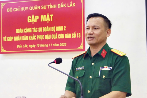 Bộ CHQS tỉnh Đắk Lắk tri ân bộ đội Sư đoàn Bộ binh 2