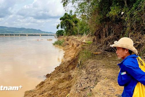 Sạt lở bờ sông Vu Gia, nông dân Đại Lộc xót xa nhìn cảnh mất hàng chục ha đất sản xuất