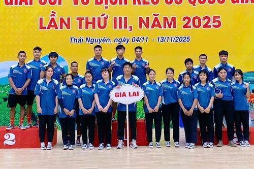 Gia Lai giành 11 huy chương ở Giải Cúp Vô địch kéo co quốc gia