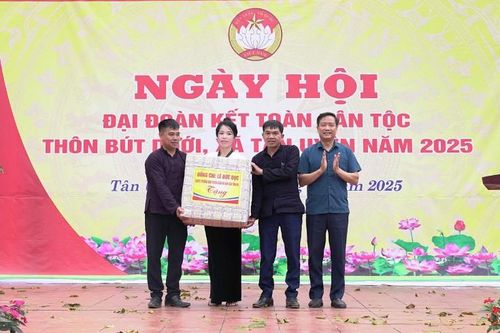 Ngày hội Đại đoàn kết toàn dân tộc tại thôn Bút Dưới (xã Tân Uyên)