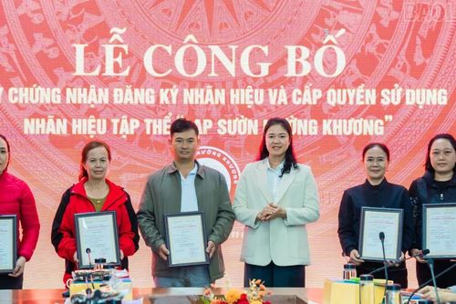 Công bố nhãn hiệu tập thể 'Lạp sườn Mường Khương'