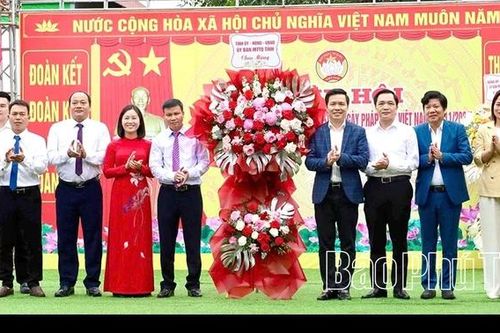 Ngày hội Đại đoàn kết khu Vèo, xã Lai Đồng