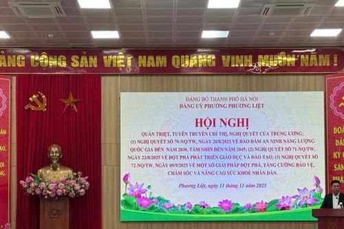 Phường Phương Liệt quán triệt các nghị quyết của Trung ương và thành phố