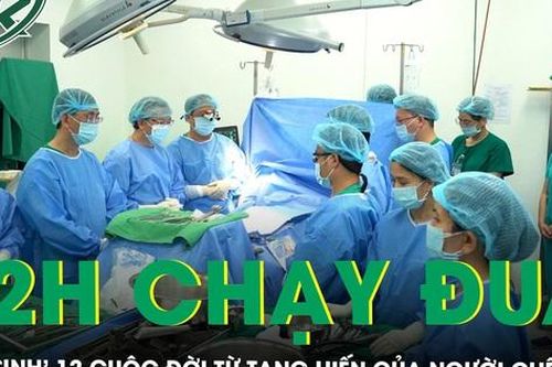 72 giờ chạy đua, 'hồi sinh' 12 cuộc đời từ tạng hiến của người chết não