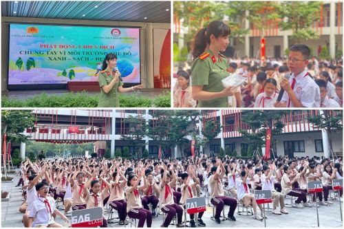 Công an phường Phúc Lợi triển khai chiến dịch chung tay vì môi trường