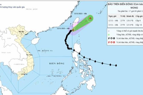 Bão số 14 đã đi ra ngoài Biển Đông và suy yếu dần
