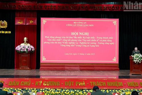 Công an Lạng Sơn phát động các phong trào thi đua góp phần xây dựng lực lượng