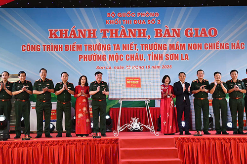 Ngôi trường của tình quân dân nơi bản cao Ta Niết